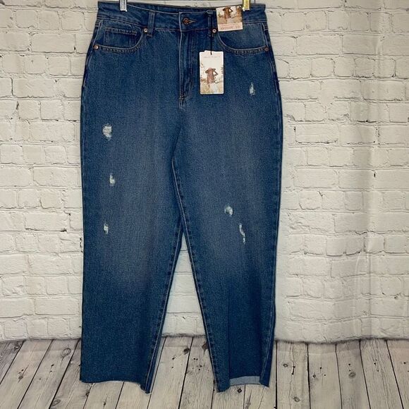 Sincerely Jules Mom Stovepipe Jeans size 9 High Waist New - Picture 1 of 7